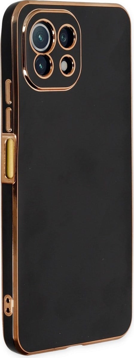 Xiaomi Mi 11 Lite Uyumlu Kılıf Volet Silikon - Siyah Belirtilmemiş