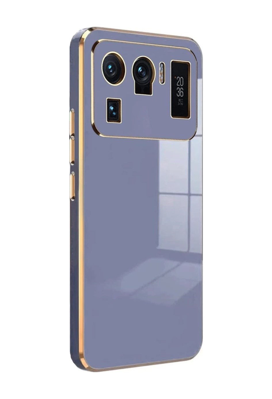 Xiaomi Mi 11 Ultra Uyumlu Kılıf Volet Silikon - Mavi Belirtilmemiş