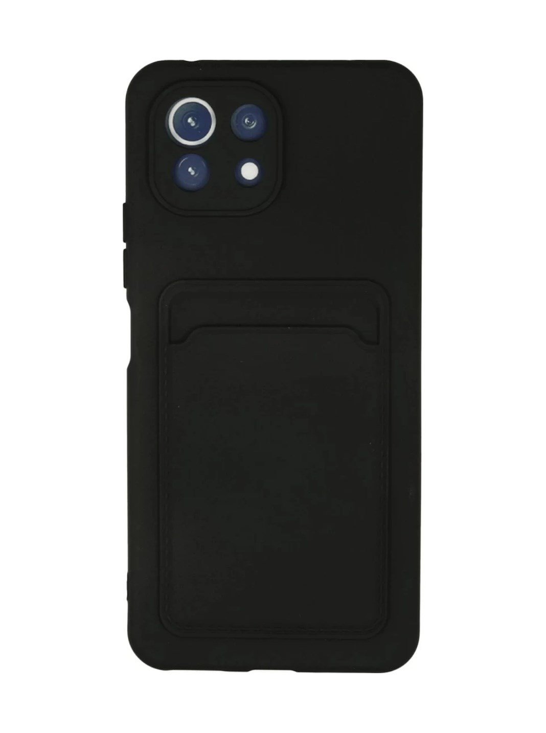 Xiaomi Mi 11 Uyumlu Kılıf Kelvin Kartvizitli Silikon - Siyah Belirtilmemiş