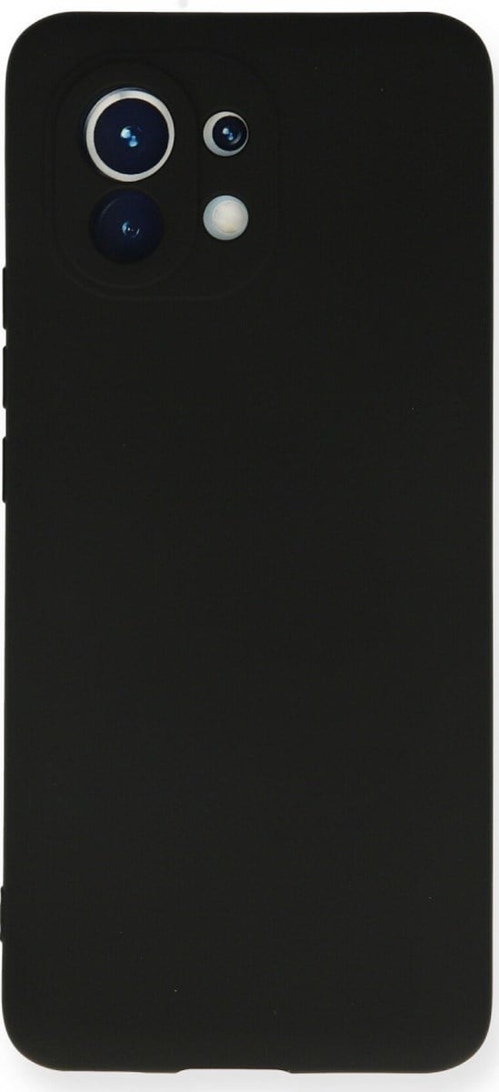 Xiaomi Mi 11 Uyumlu Kılıf Nano İçi Kadife Silikon - Siyah Belirtilmemiş