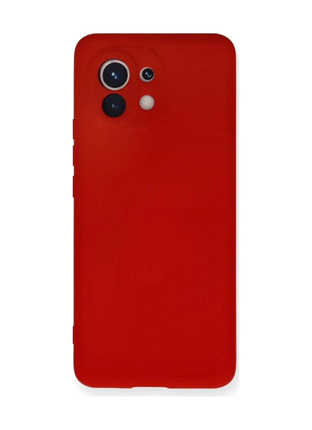 Xiaomi Mi 11 Uyumlu Kılıf Nano İçi Kadife Silikon - Kırmızı Belirtilmemiş