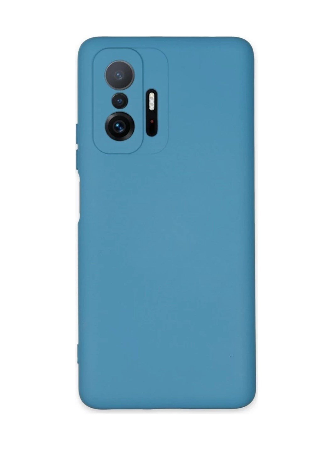 Xiaomi Mi 11t Pro Uyumlu Kılıf Nano İçi Kadife Silikon - Mavi Belirtilmemiş