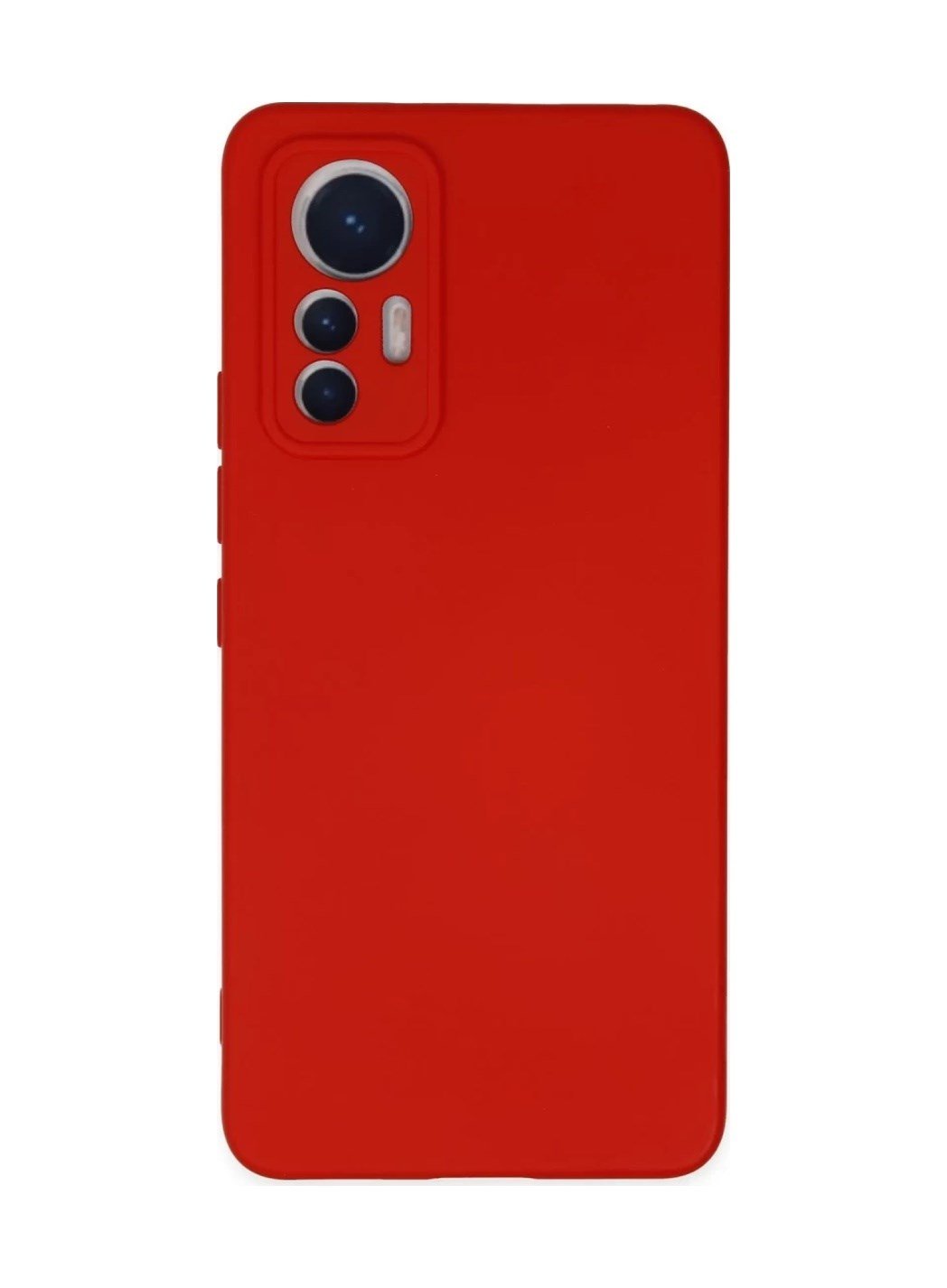Xiaomi Mi 12 Lite Uyumlu Kılıf Nano İçi Kadife Silikon - Kırmızı Belirtilmemiş