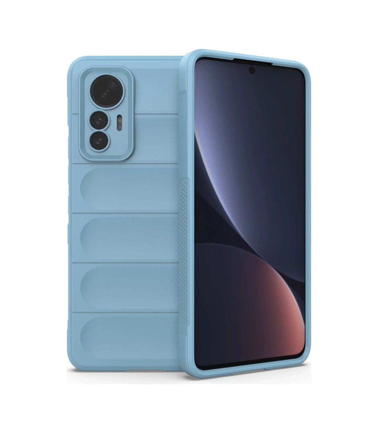 Xiaomi Mi 12 Lite Uyumlu Kılıf Optimum Silikon - Sky Blue Belirtilmemiş