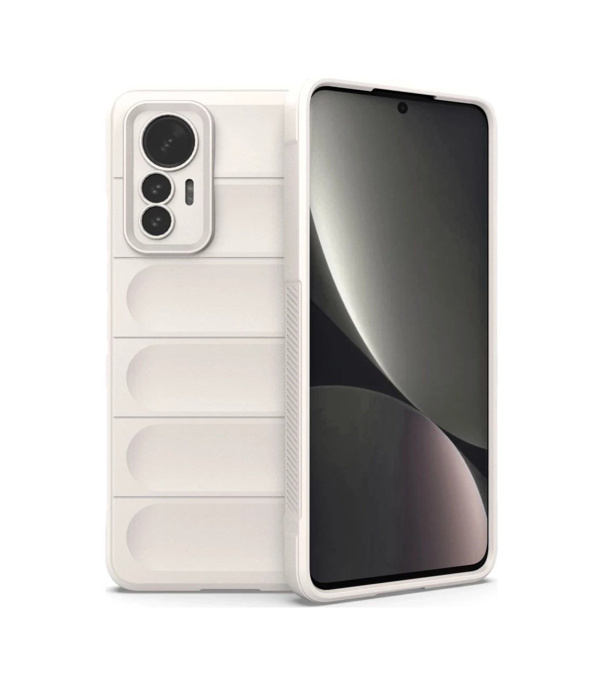 Xiaomi Mi 12 Lite Uyumlu Kılıf Optimum Silikon - Krem Belirtilmemiş