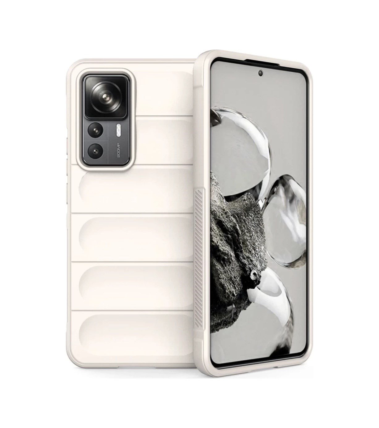 Xiaomi Mi 12t Pro Uyumlu Kılıf Optimum Silikon - Krem Belirtilmemiş