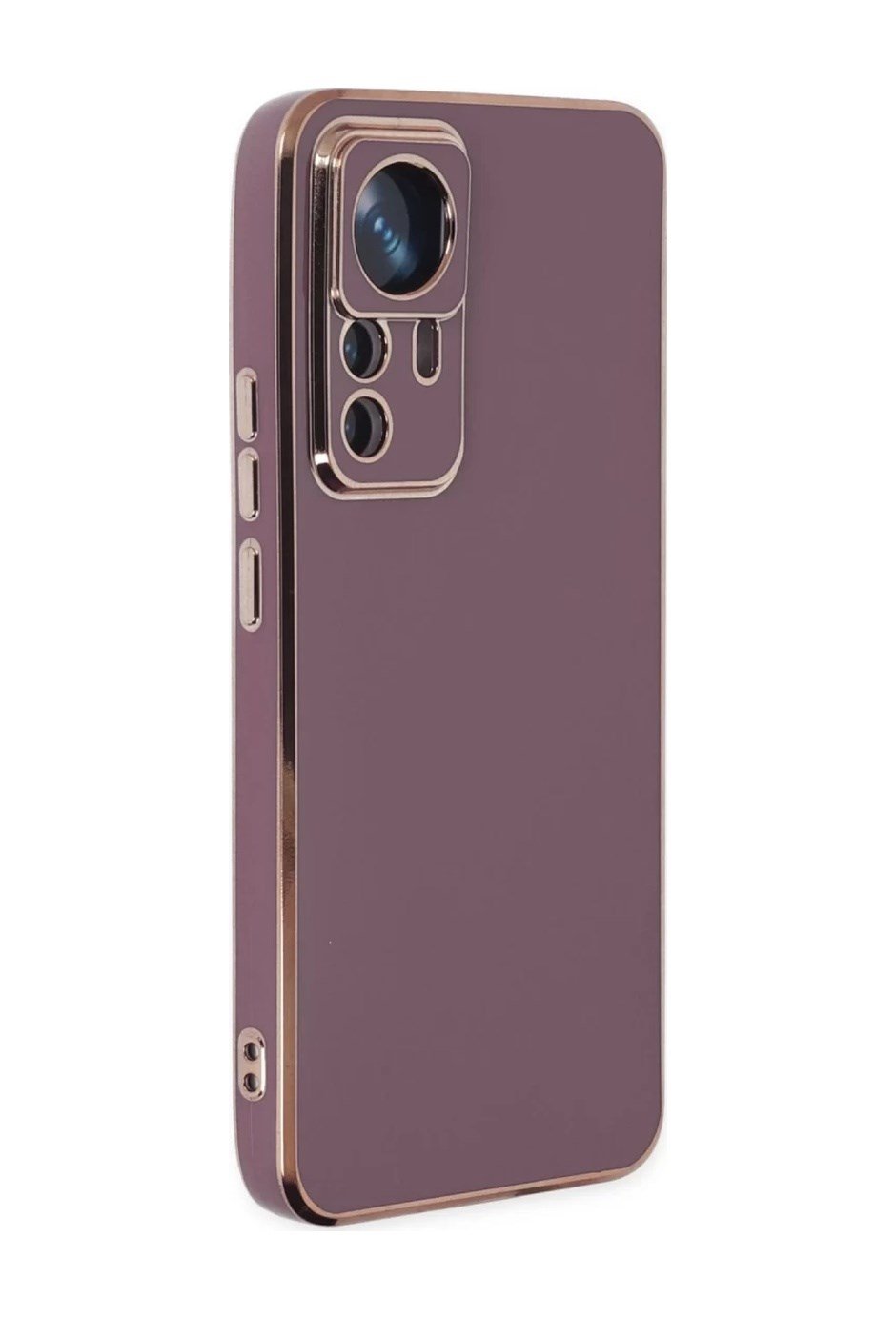 Xiaomi Mi 12t Pro Uyumlu Kılıf Volet Silikon - Mor Belirtilmemiş