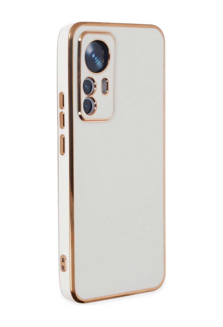Xiaomi Mi 12t Pro Uyumlu Kılıf Volet Silikon - Beyaz Belirtilmemiş