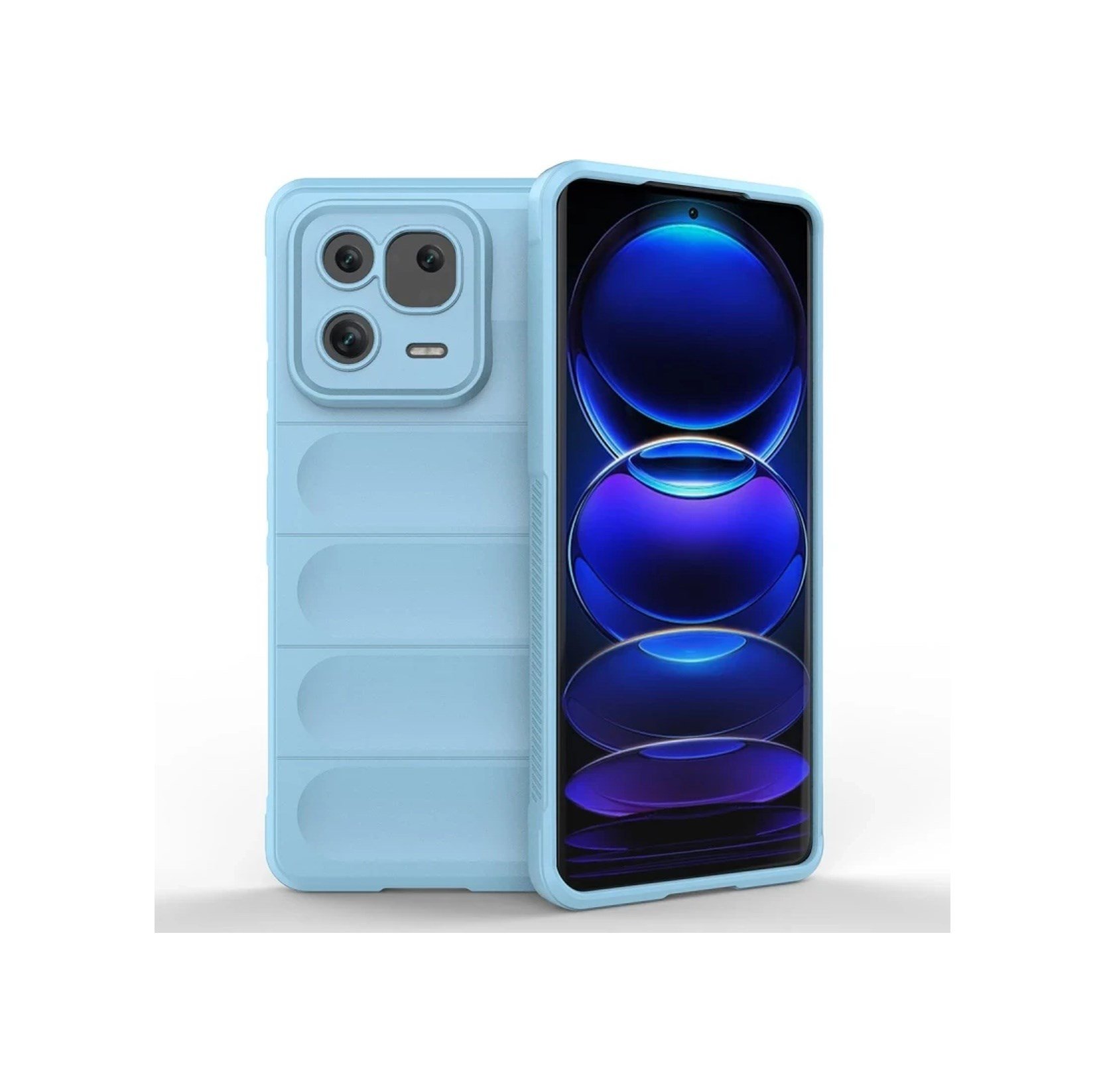 Xiaomi Mi 13 Pro Kılıf Optimum Silikon - Sky Blue 0.2M-Çok Renkli