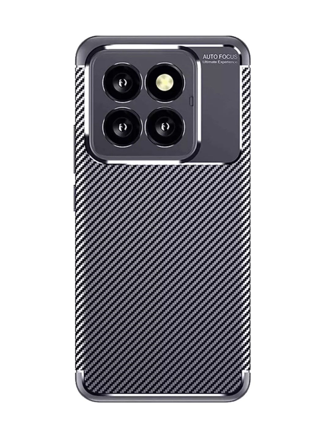 Xiaomi Mi 14t Pro Uyumlu Kılıf Auto Focus Karbon Kapak - Lacivert Belirtilmemiş