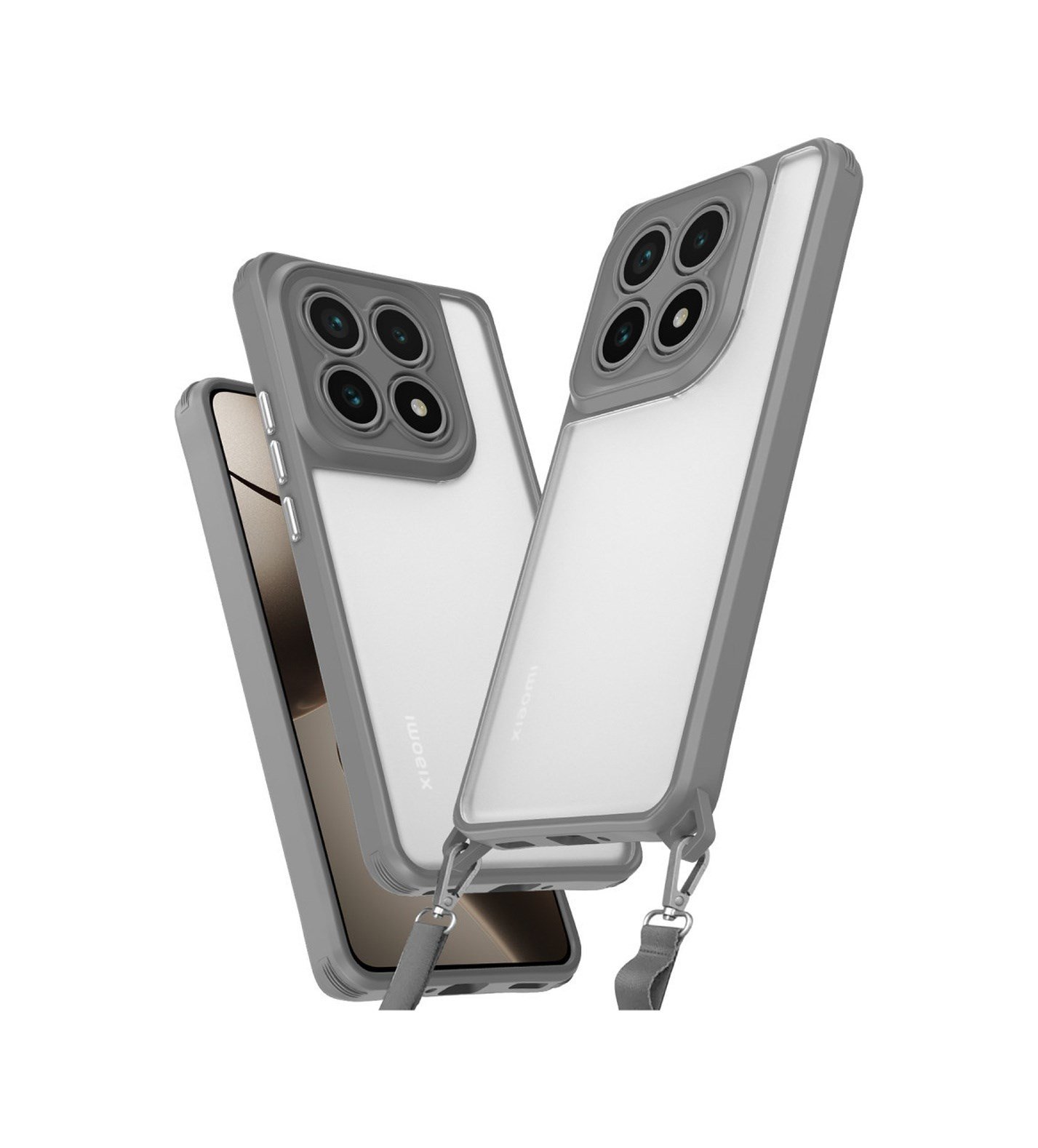 Xiaomi Mi 14t Uyumlu Kılıf Penta Silikon Kılıf - Titan Gri Belirtilmemiş