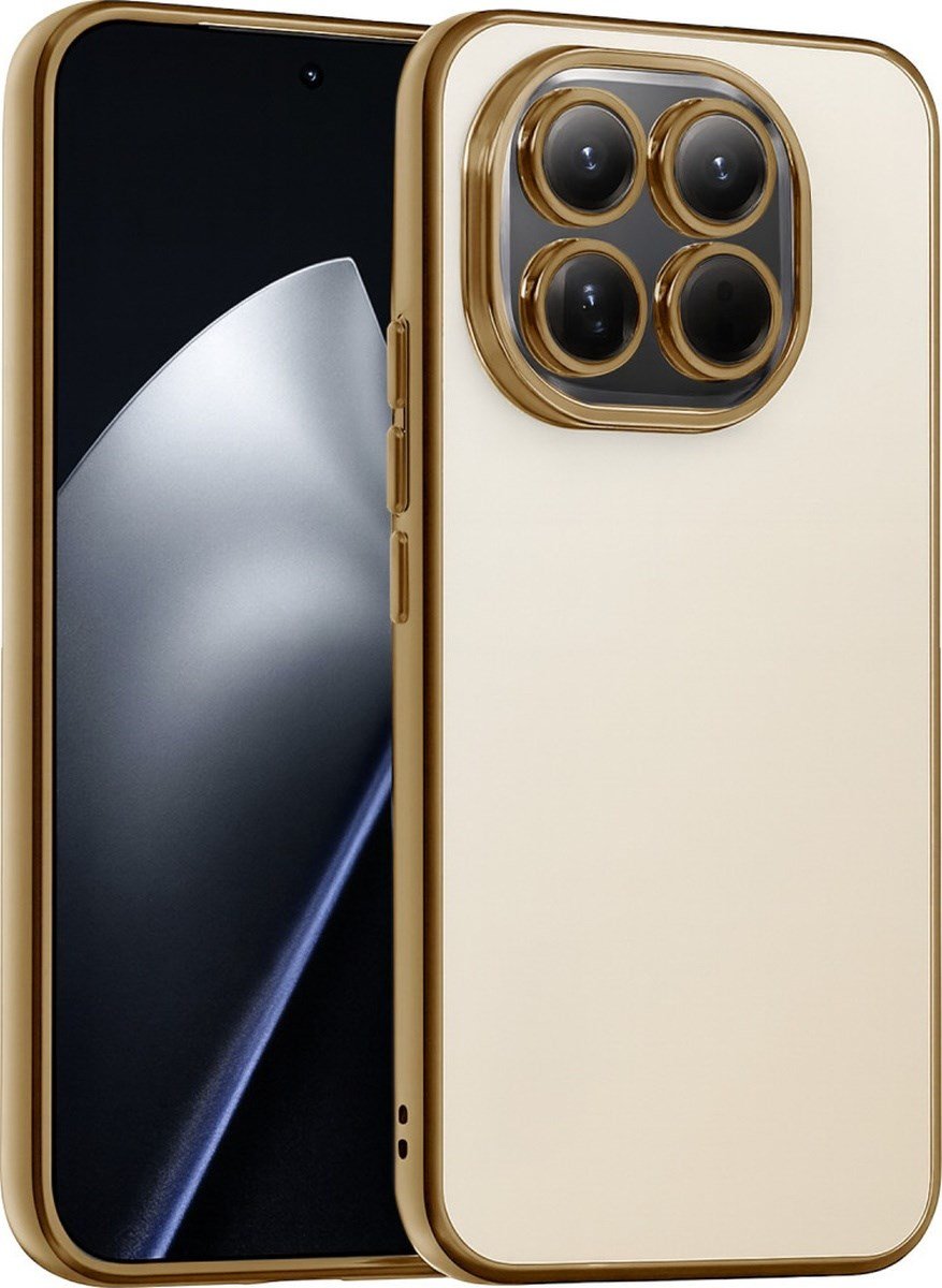 Xiaomi Mi 15 Uyumlu Lensli Silikon - Gold Belirtilmemiş