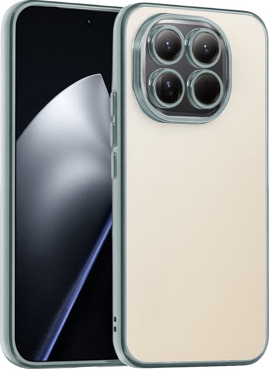 Xiaomi Mi 15 Uyumlu Lensli Silikon - Gümüş Belirtilmemiş