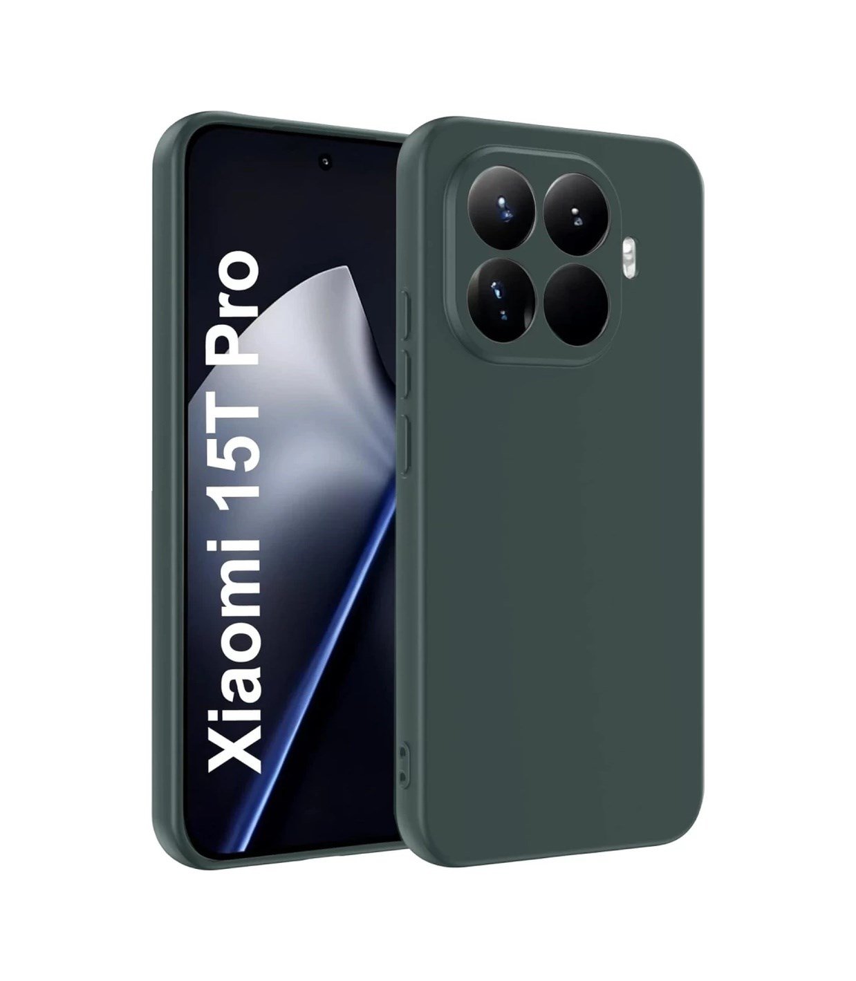 Xiaomi Mi 15t Pro Uyumlu First Silikon - Koyu Yeşil Belirtilmemiş