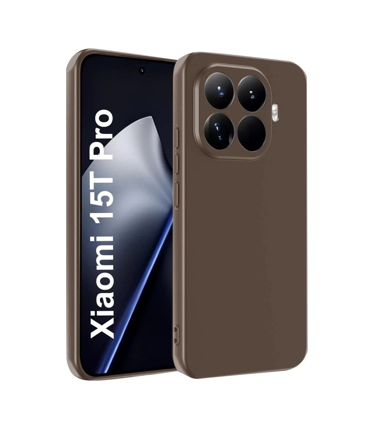 Xiaomi Mi 15t Pro Uyumlu First Silikon - Kahverengi Belirtilmemiş