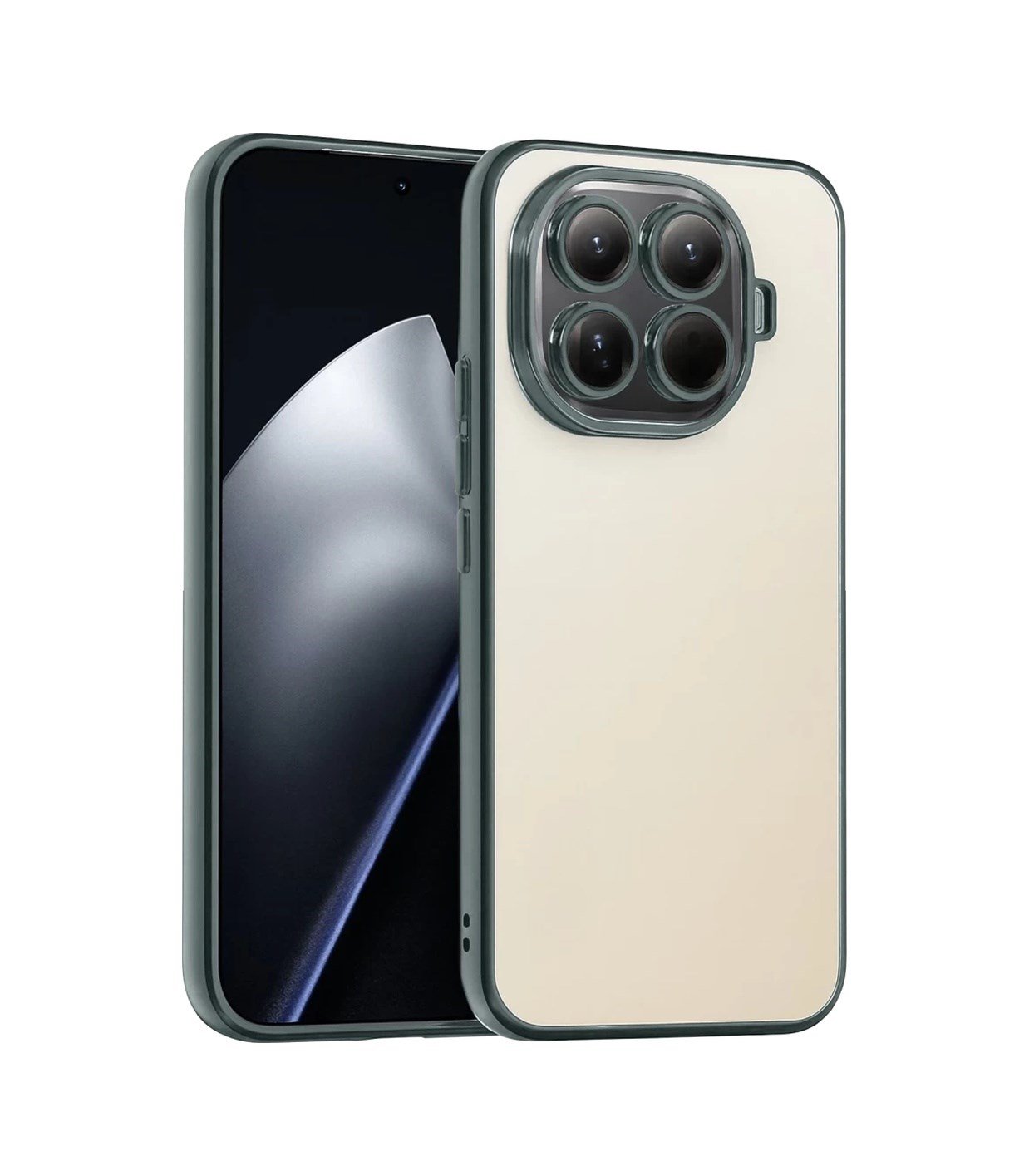 Xiaomi Mi 15t Pro Uyumlu Lensli Silikon - Titan Gri Belirtilmemiş