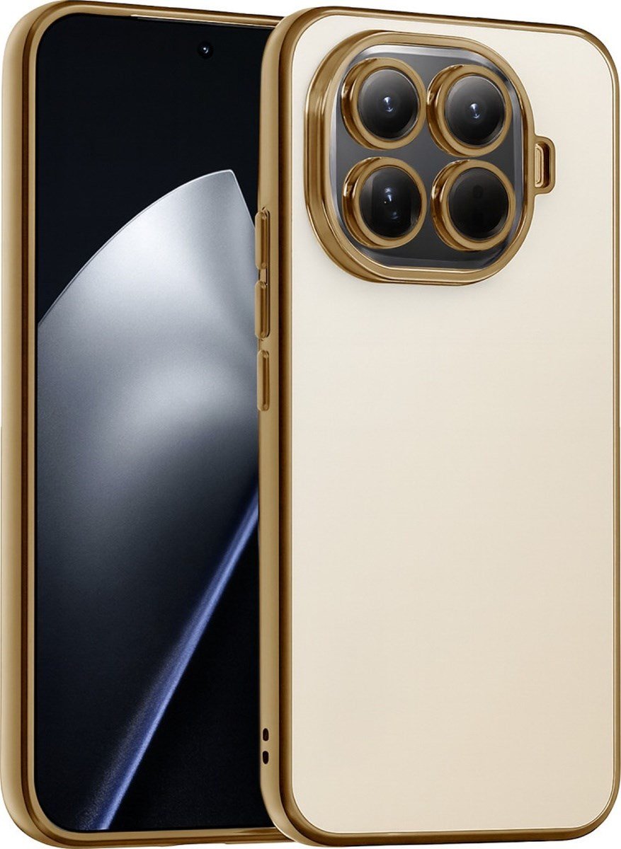 Xiaomi Mi 15t Pro Uyumlu Lensli Silikon - Gold Belirtilmemiş