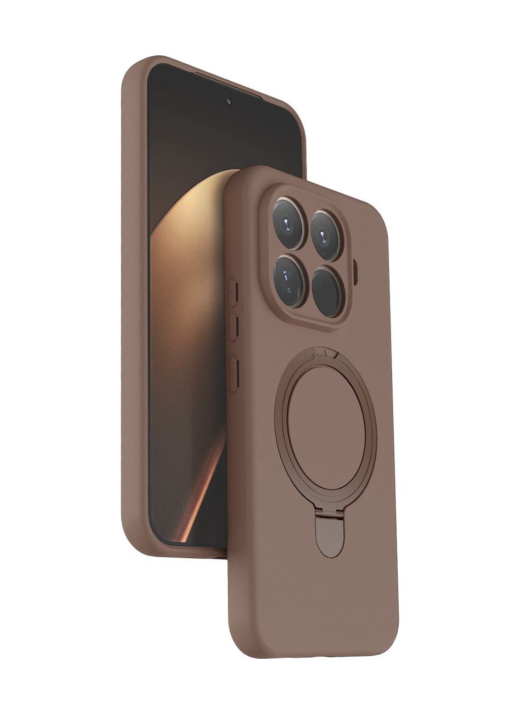 Xiaomi Mi 15t Pro Uyumlu Regal Magsafe Standlı Kapak - Çöl Titanyum Belirtilmemiş