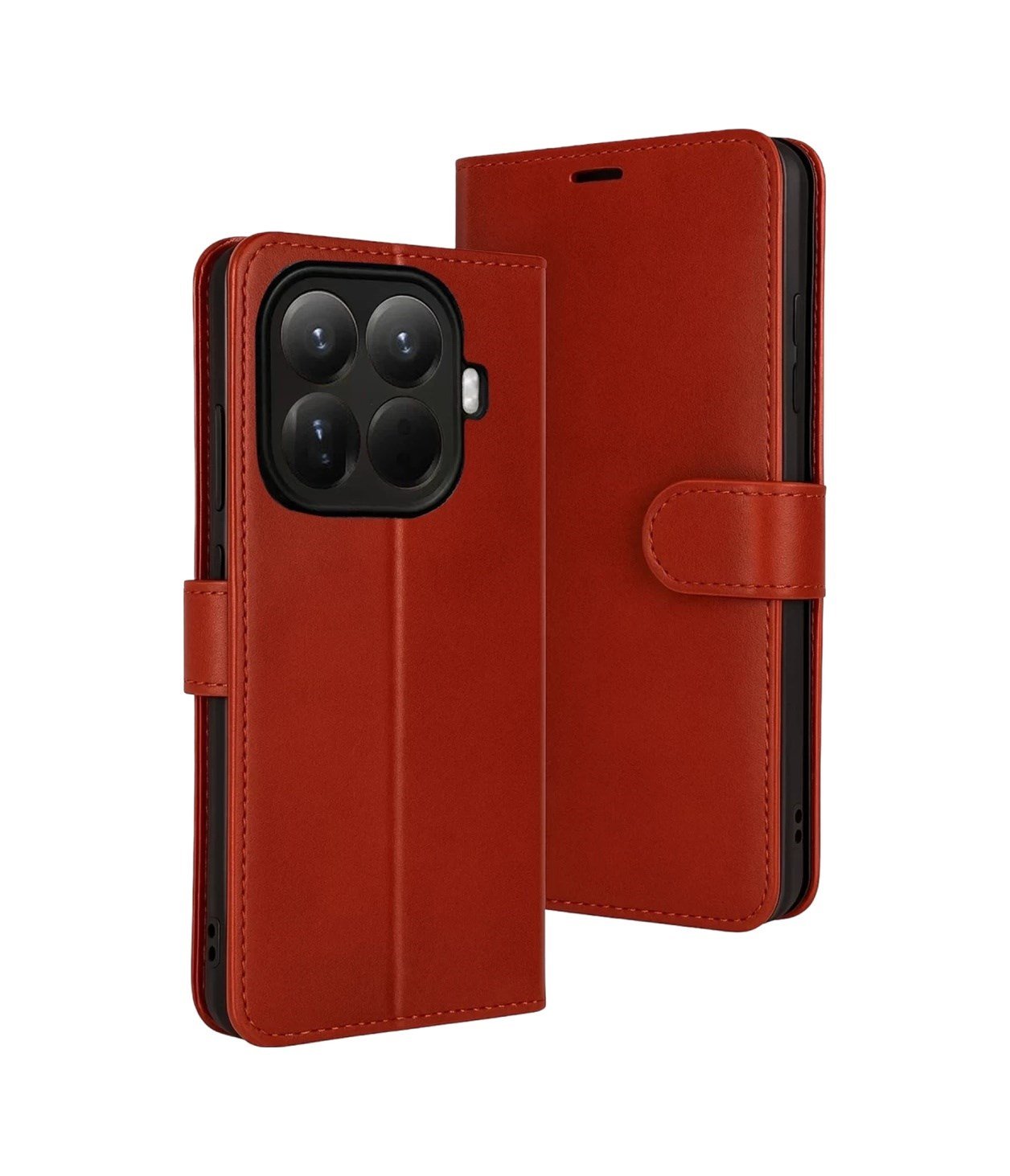 Xiaomi Mi 15t Pro Uyumlu Trend S Plus Kapaklı Kılıf - Kırmızı Belirtilmemiş