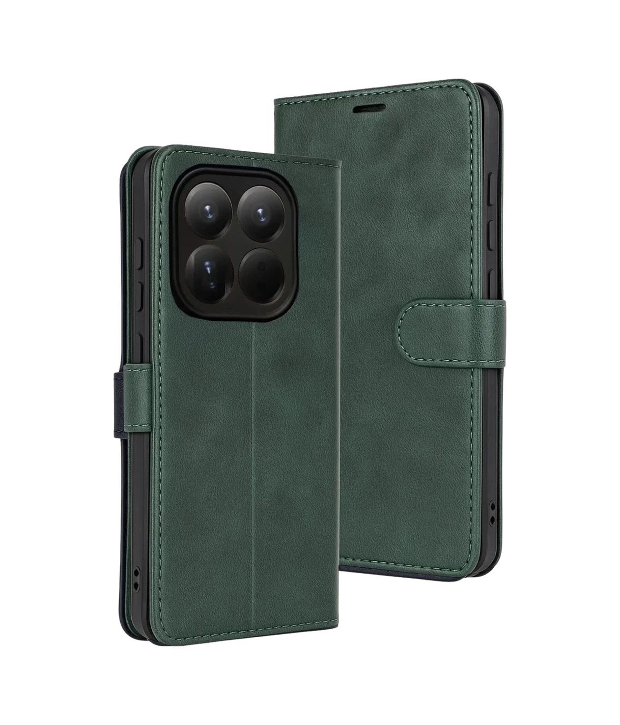 Xiaomi Mi 15t Uyumlu Trend S Plus Kapaklı Kılıf - Yeşil Belirtilmemiş
