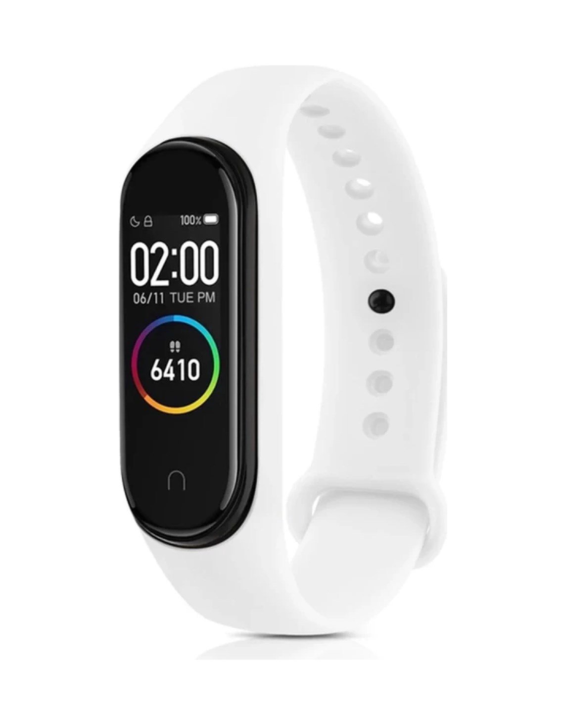 Xiaomi Mi Band 6 Uyumlu Klasik Kordon - Beyaz -