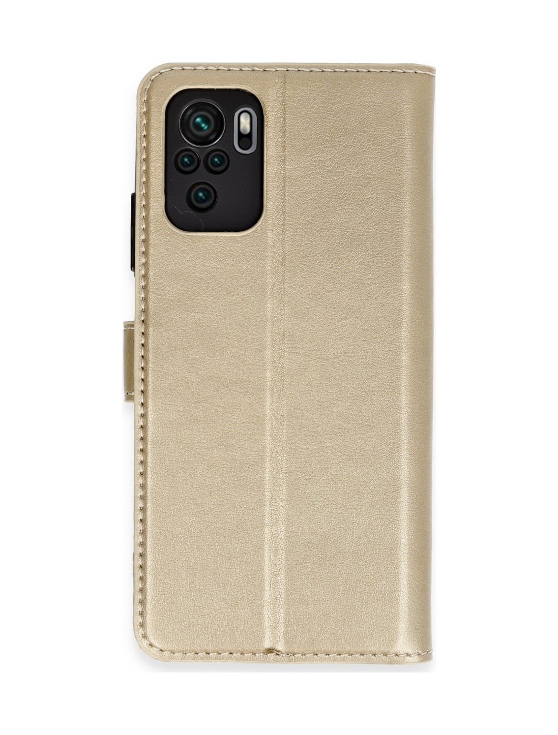 Xiaomi Mi Note 10 Uyumlu Trend S Plus Kapaklı Kılıf - Gold Belirtilmemiş