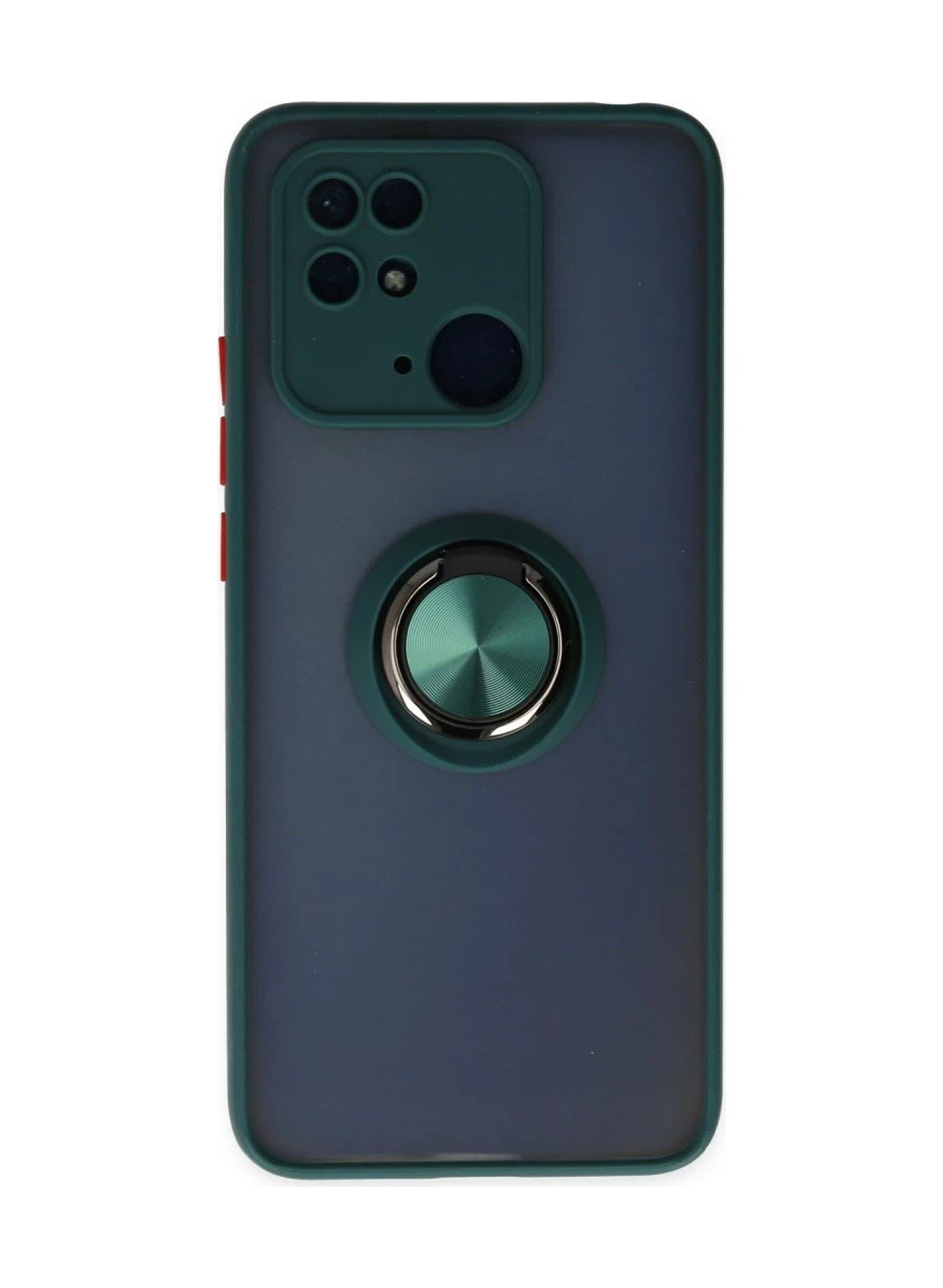 Xiaomi Poco C40 Uyumlu Kılıf Montreal Yüzüklü Silikon Kapak - Yeşil Belirtilmemiş