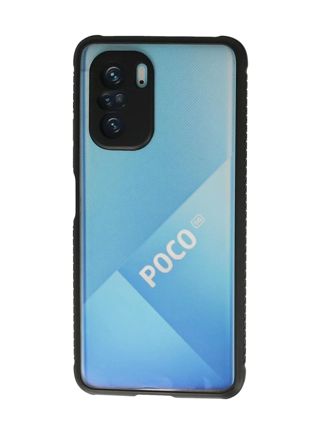 Xiaomi Poco F3 Uyumlu Kılıf Miami Şeffaf Silikon - Siyah Belirtilmemiş