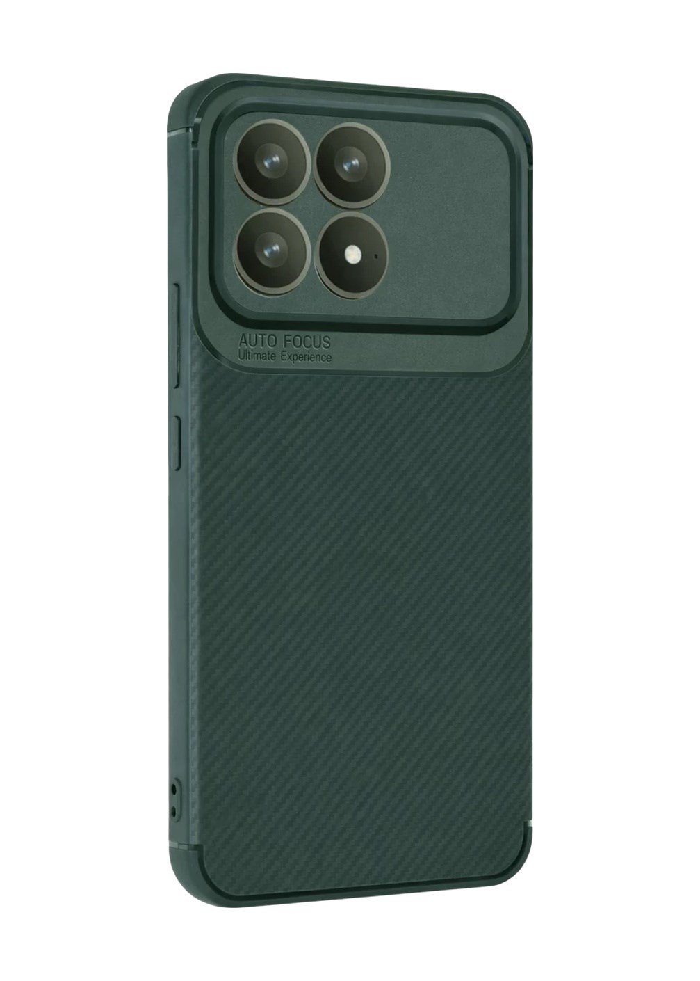 Xiaomi Poco F8 Pro Uyumlu Auto Focus Karbon Kapak - Koyu Yeşil Belirtilmemiş