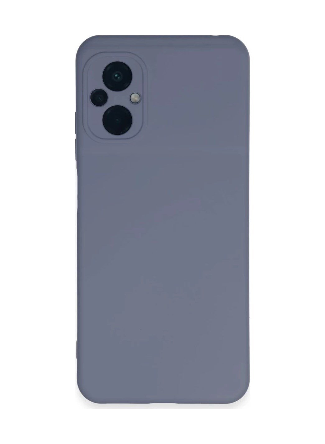 Xiaomi Poco M5 Uyumlu Kılıf Nano İçi Kadife Silikon - Gri Belirtilmemiş