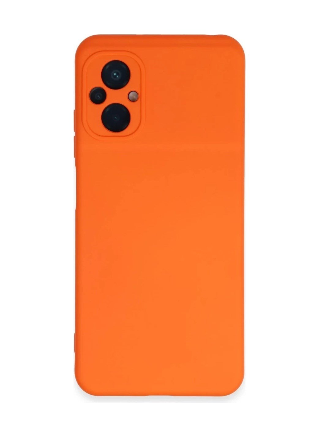 Xiaomi Poco M5 Uyumlu Kılıf Nano İçi Kadife Silikon - Turuncu iPhone 17 Pro