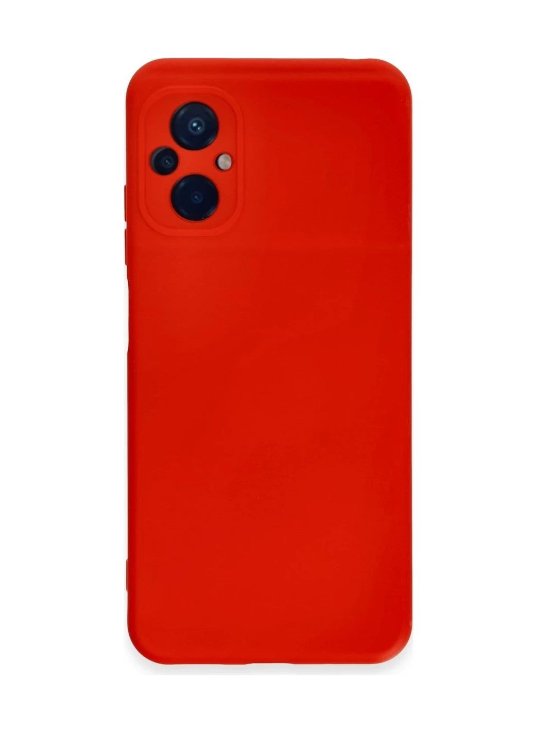 Xiaomi Poco M5 Uyumlu Kılıf Nano İçi Kadife Silikon - Kırmızı Belirtilmemiş