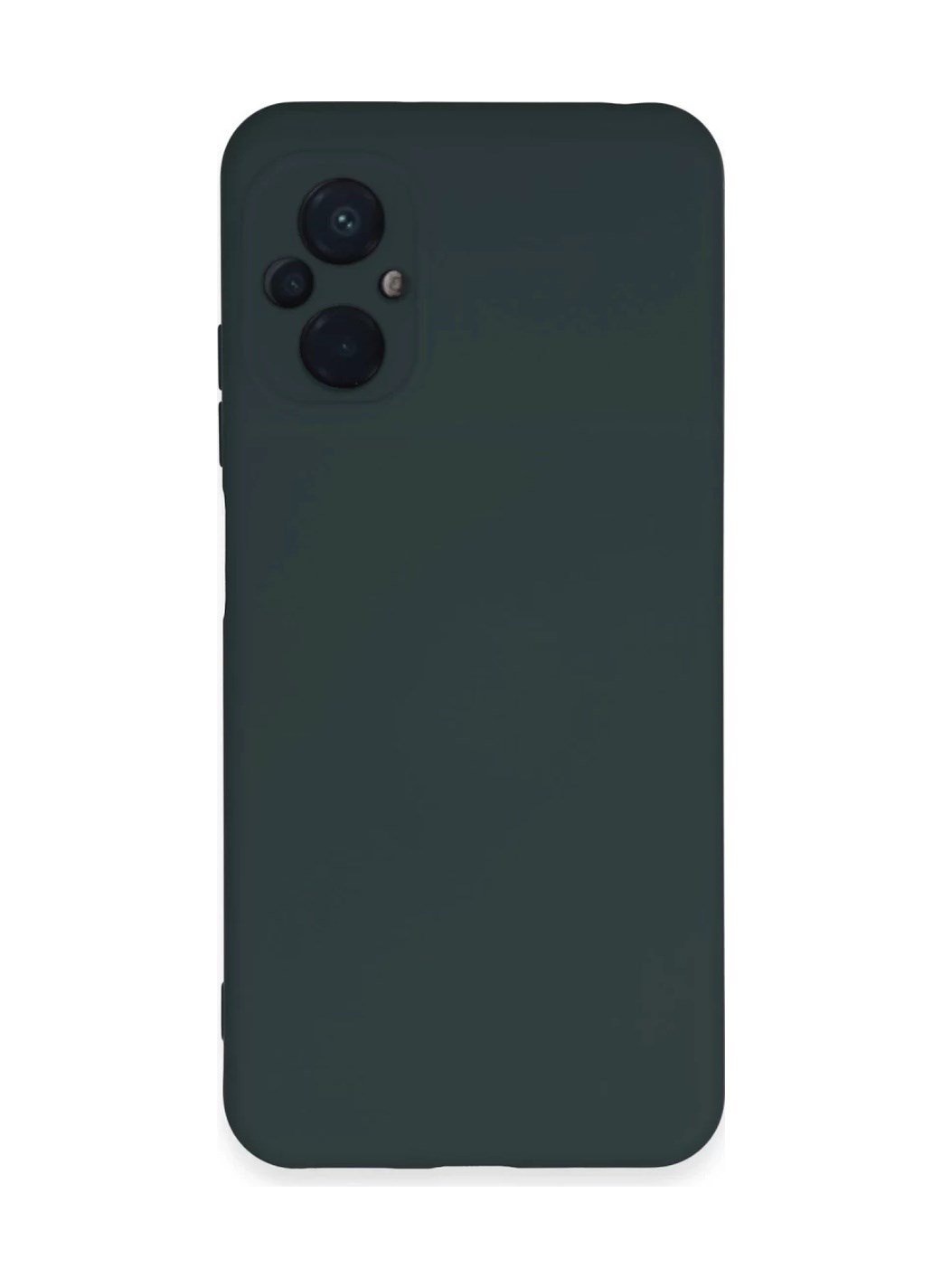 Xiaomi Poco M5 Uyumlu Kılıf Nano İçi Kadife Silikon - Koyu Yeşil Belirtilmemiş