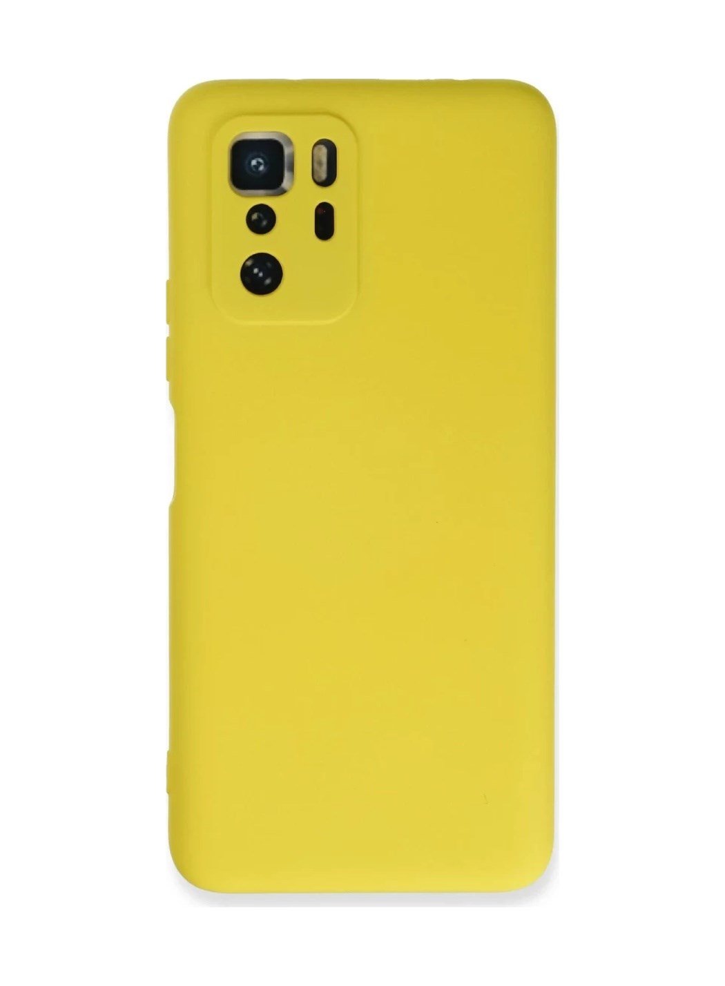 Xiaomi Poco X3 Gt Uyumlu Kılıf Nano İçi Kadife Silikon - Sarı Belirtilmemiş
