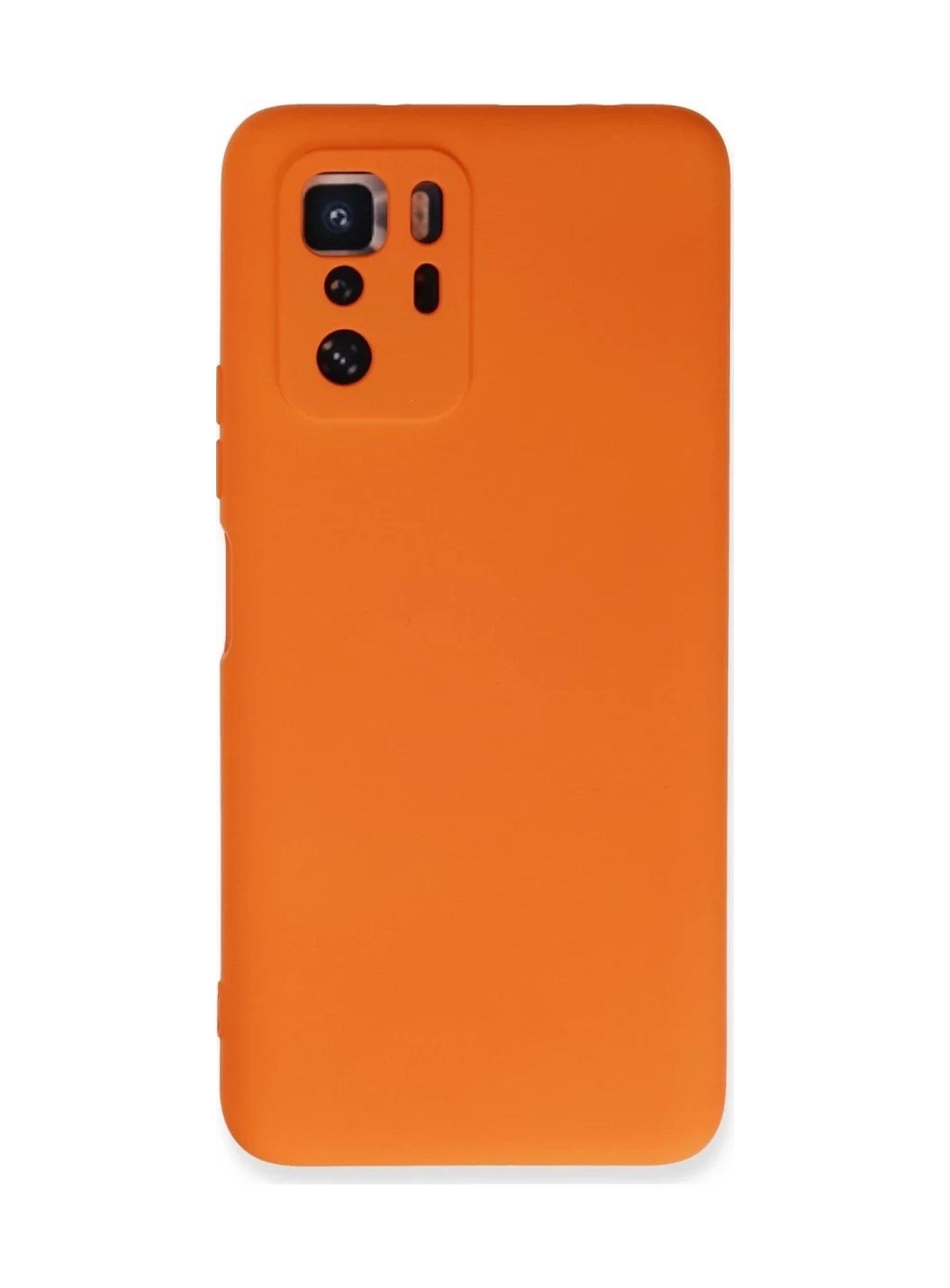 Xiaomi Poco X3 Gt Uyumlu Kılıf Nano İçi Kadife Silikon - Turuncu Belirtilmemiş