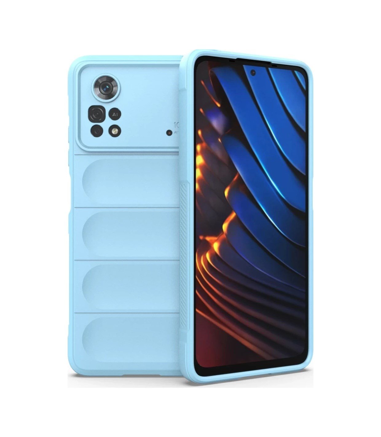 Xiaomi Poco X4 Pro 5g Uyumlu Kılıf Optimum Silikon - Sky Blue Belirtilmemiş