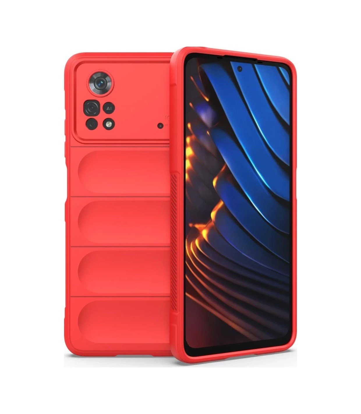 Xiaomi Poco X4 Pro 5g Uyumlu Kılıf Optimum Silikon - Kırmızı Belirtilmemiş