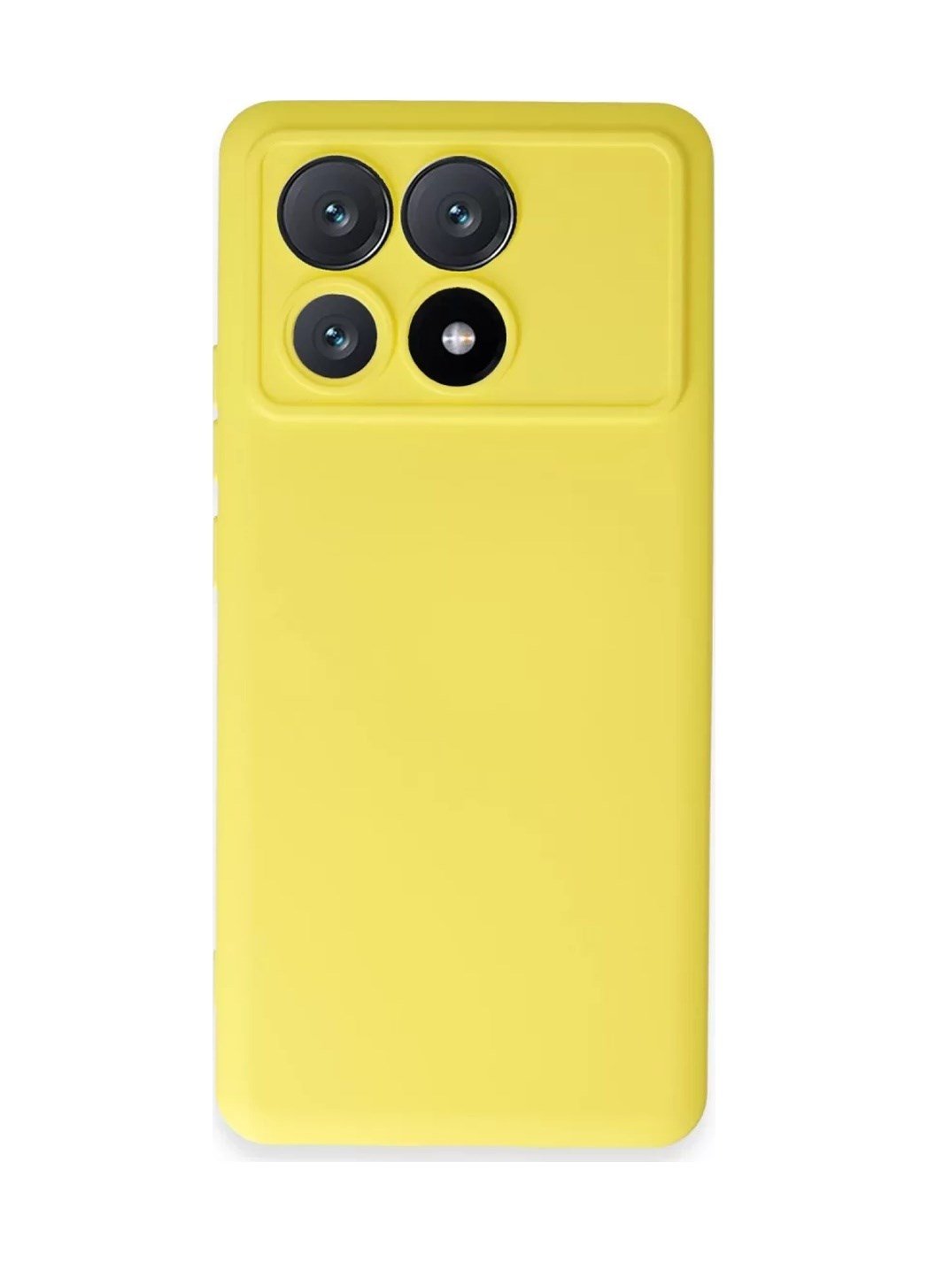 Xiaomi Poco X6 Pro Uyumlu Kılıf Nano İçi Kadife Silikon - Sarı Belirtilmemiş