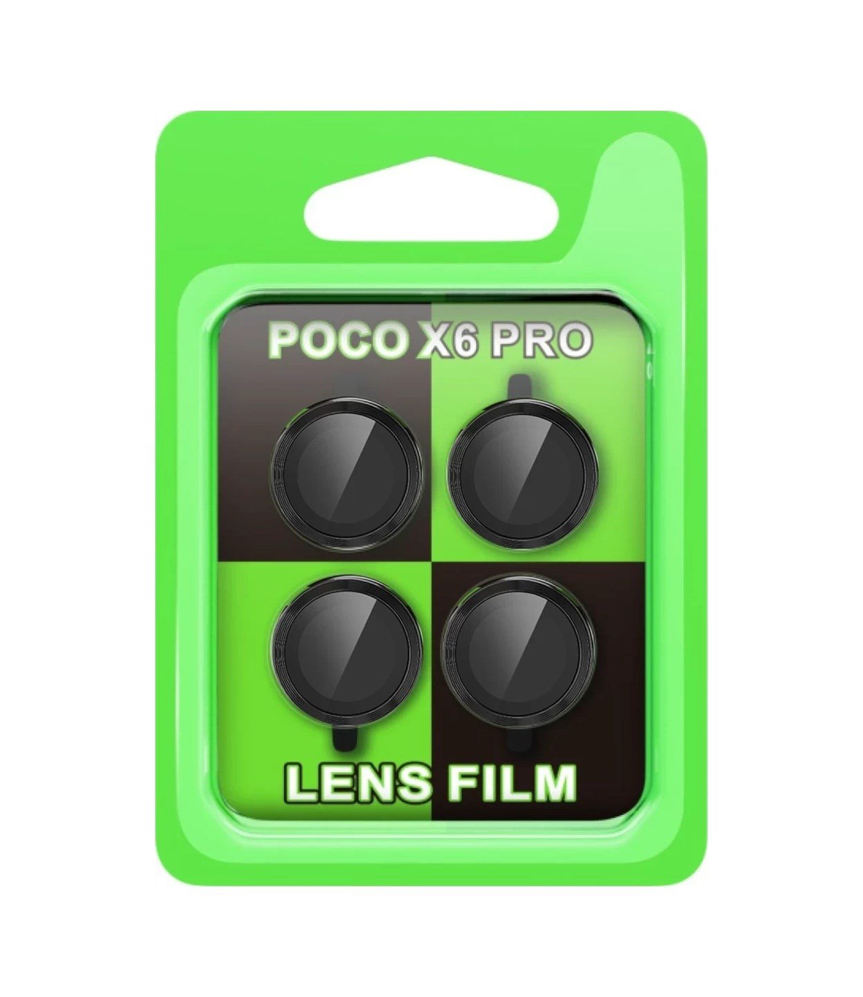 Xiaomi Poco X6 Pro Uyumlu Raze Metal Kamera Lens - Siyah