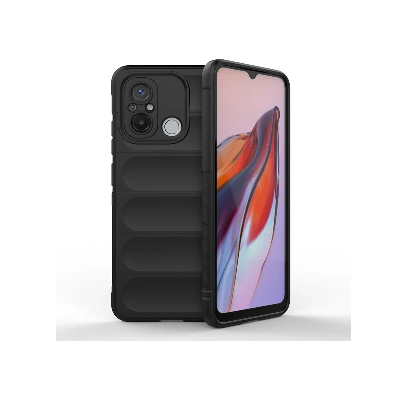 Xiaomi Redmi 12c Kılıf Optimum Silikon - Siyah 0.2M-Çok Renkli