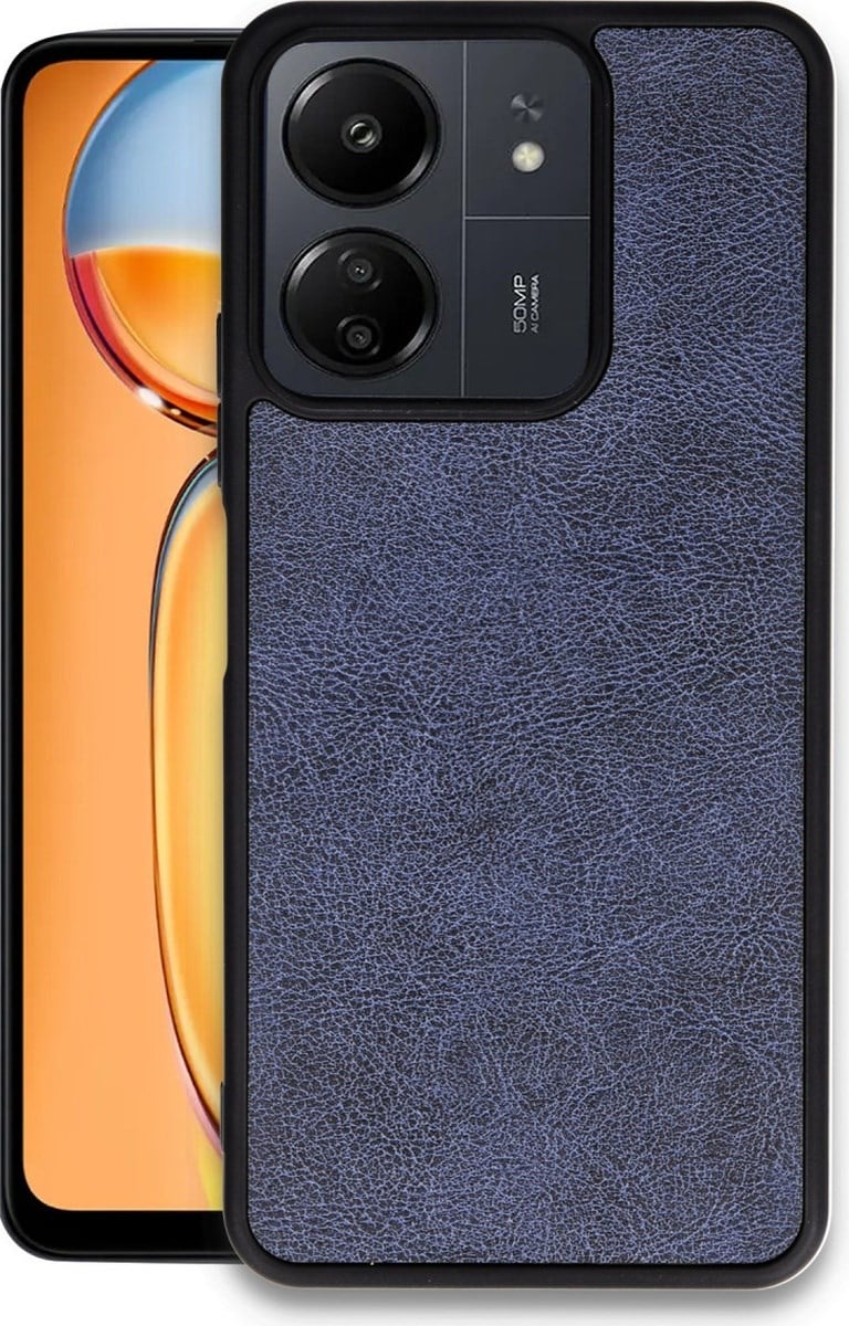 Xiaomi Redmi 13c Uyumlu Kılıf Aras Deri Kapak - Lacivert Belirtilmemiş