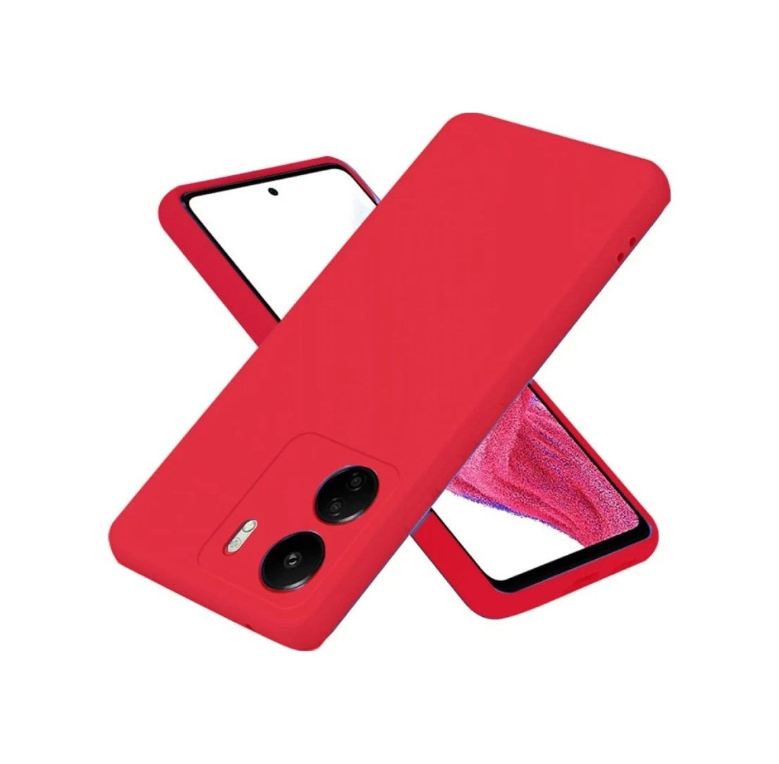 Xiaomi Redmi 13c Uyumlu Kılıf First Silikon - Kırmızı Belirtilmemiş