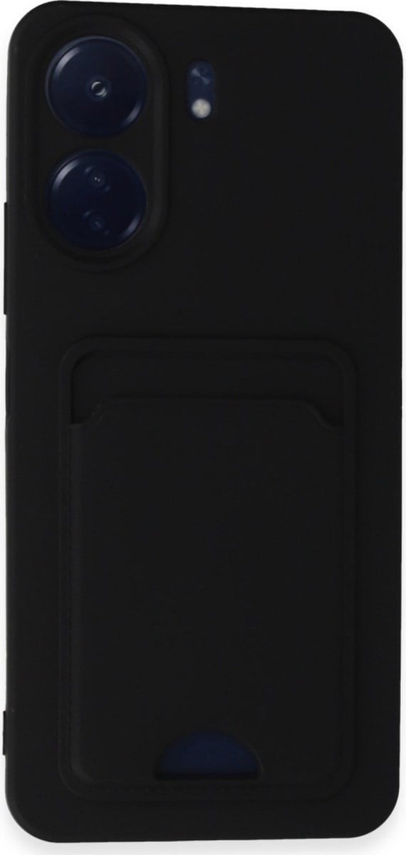 Xiaomi Redmi 13c Uyumlu Kılıf Kelvin Kartvizitli Silikon - Siyah Belirtilmemiş