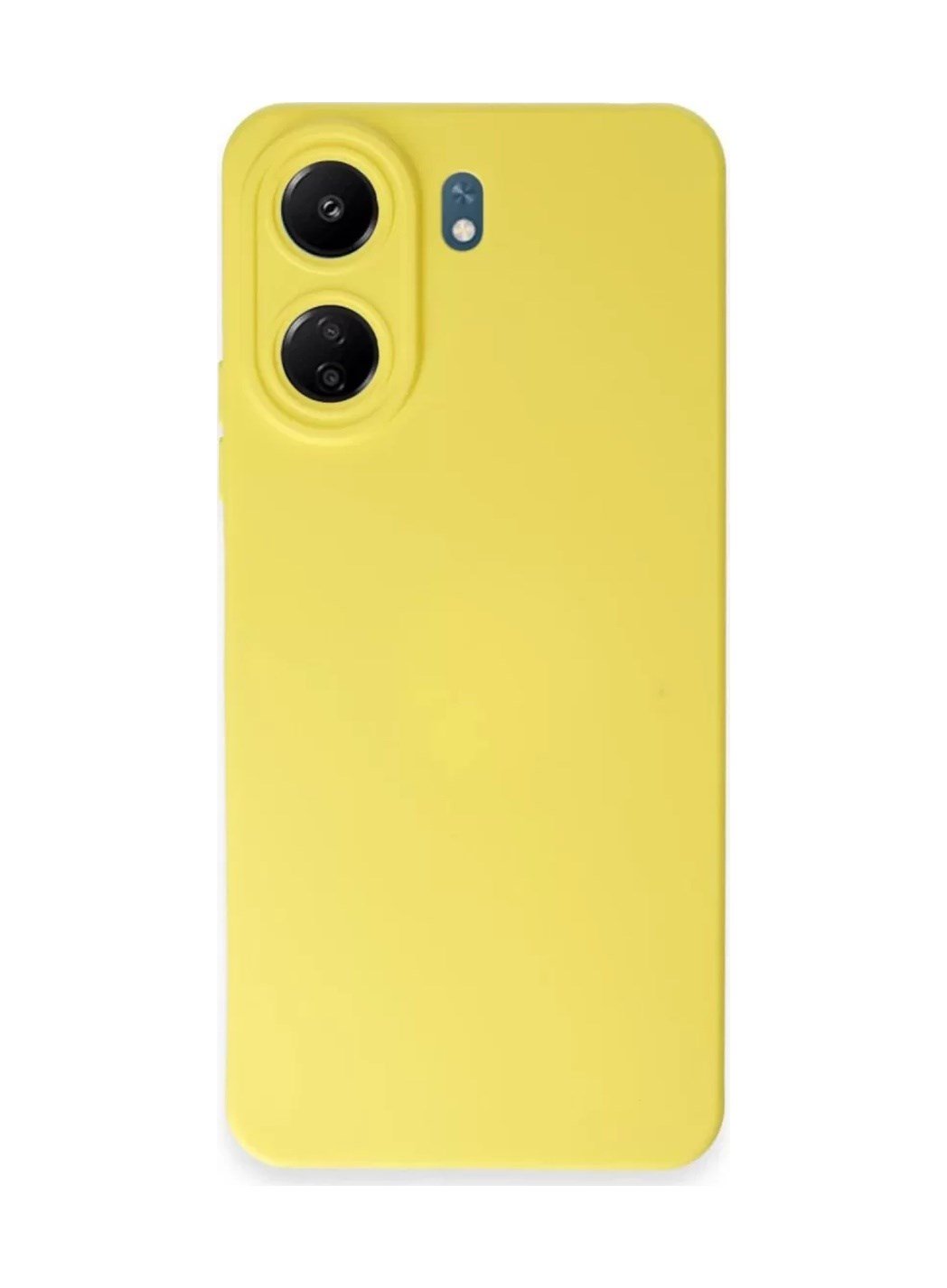 Xiaomi Redmi 13c Uyumlu Kılıf Nano İçi Kadife Silikon - Sarı Belirtilmemiş