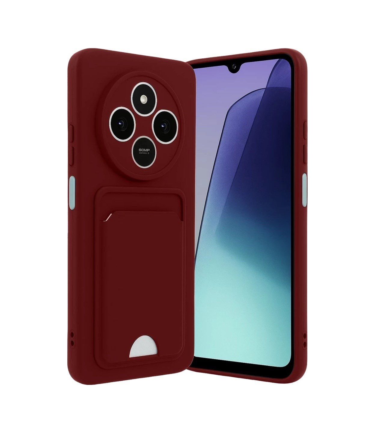 Xiaomi Redmi 14c Uyumlu Kelvin Kartvizitli Silikon - Bordo Belirtilmemiş