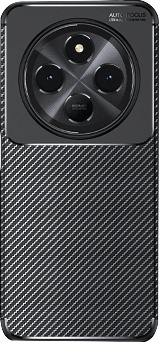 Xiaomi Redmi 14c Uyumlu Kılıf Auto Focus Karbon Kapak - Siyah Belirtilmemiş