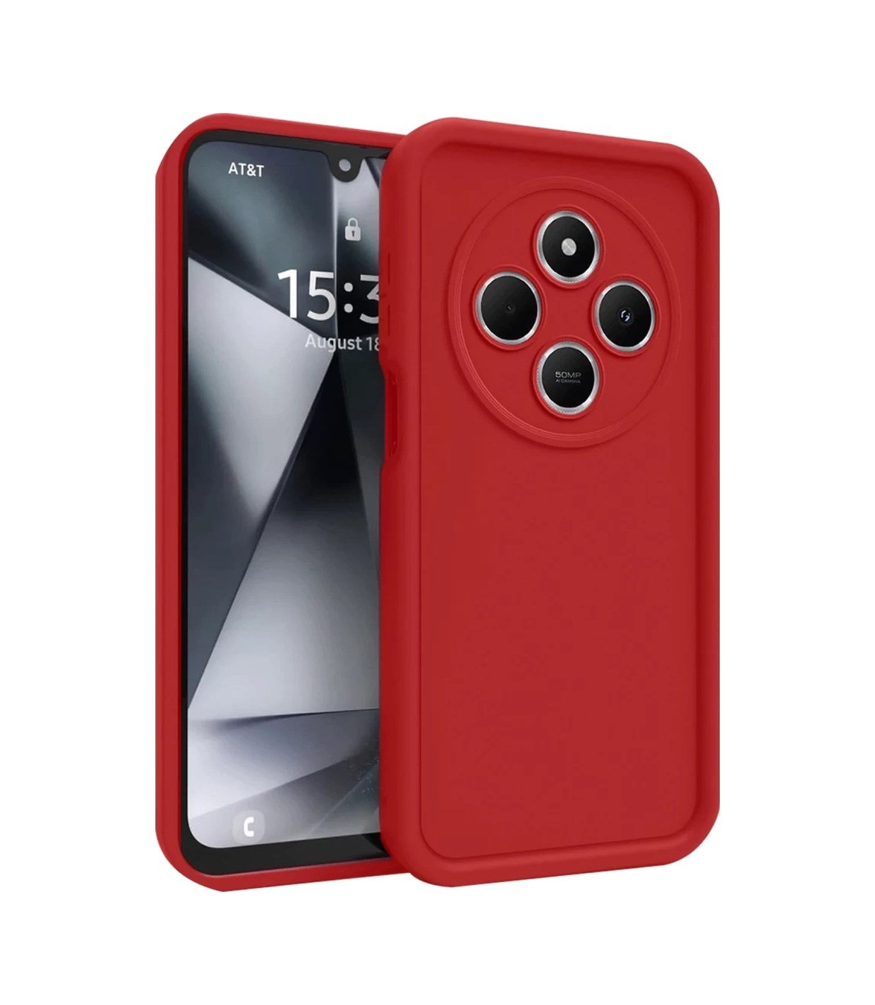 Xiaomi Redmi 14c Uyumlu Kılıf Viera Silikon - Kırmızı Belirtilmemiş