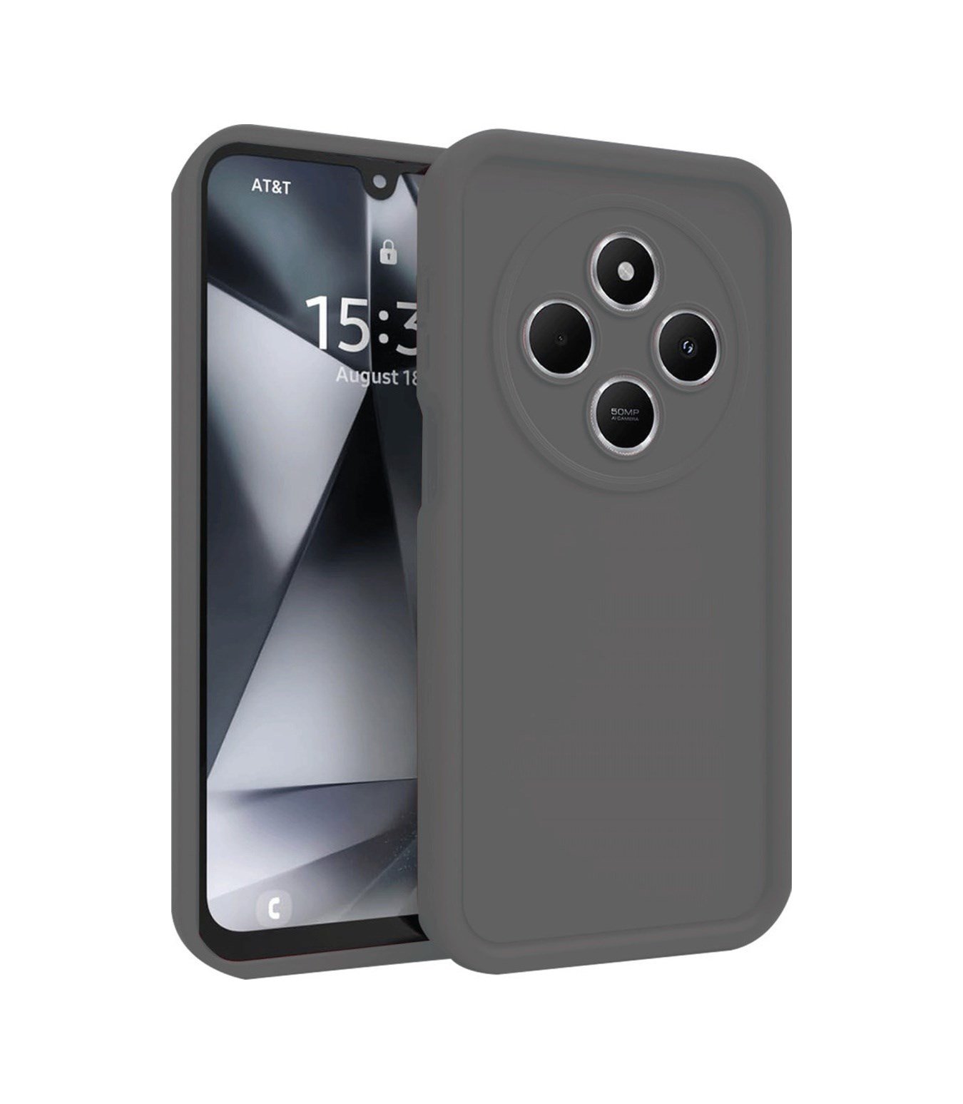 Xiaomi Redmi 14c Uyumlu Kılıf Viera Silikon - Gri Belirtilmemiş