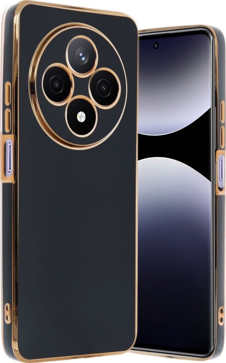 Xiaomi Redmi 14c Uyumlu Kılıf Volet Silikon - Siyah Belirtilmemiş