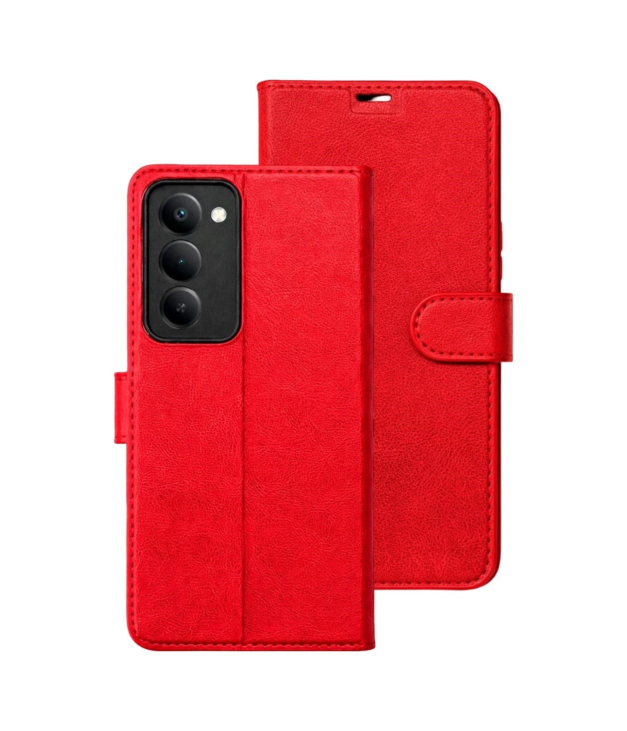 Xiaomi Redmi 15 5g Uyumlu Trend S Plus Kapaklı Kılıf - Kırmızı Belirtilmemiş